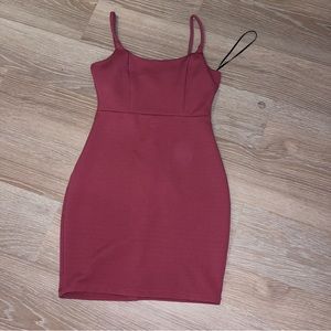 Windsor clay orange red colored bodycon dress